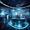 Futuristic Laboratory Scene with Innovative Lab Equipment and Groundbreaking Discoveries