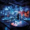 Futuristic Laboratory Scene with Innovative Lab Equipment and Groundbreaking Discoveries