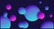 Futuristic liquid animated background. Fluid colourful gradient shapes