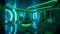 Futuristic Luxury: The Stunning Lime Green and Electric Blue Interior Desig