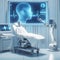 Futuristic medical interface with innovative medical design ai generated