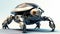 Futuristic metal Tank Animal Robot with Shield like robotic Transportation in Army