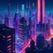 Futuristic Metropolis - Generated using AI Technology