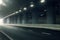 Futuristic motion blur road in tunnel