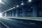Futuristic motion blur road in tunnel