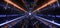 Futuristic Neon Light Blue Teal Hyper Pentagonal Triangle Detailed Sci Fi Alien Spaceship Reflective Metal Corridor Tunnel Gate