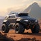 Futuristic Off-road Vehicle: Realistic And Detailed Concept Art With Star Wars Evil Empire Theme