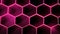 Futuristic Pink Neon Hexagon Pattern for Modern Design Background