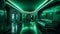 Futuristic Platinum & Dark Green Interior: Award-Winning Design by Steven Meisel
