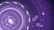 Futuristic Purple Hi-Tech Technology Background.