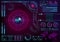 Futuristic radar atom user interface. HUD. Infographics futurist