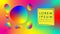 Futuristic rainbow splash vector illustration. Vivid color gradient mesh liquid. Colorful abstract background design template