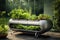A futuristic raised bed for gardening