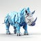 Futuristic Rhino Toy With Technological Fusion Design