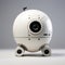 Futuristic Robot-inspired Tao Camera: Minimalist, White, Industrial Design