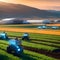 Futuristic Robotic Farming: Digital Art