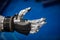 Futuristic Robotic Hand for a handshake