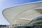 Futuristic roof of the station Guillemins by Calatrava