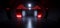 Futuristic Sci Fi Concrete Grunge Garage Hall Hangar Basement Showroom Parking Stage Tunnel Corridor Cyber Glowing Neon Strips