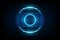 Futuristic Sci-Fi HUD Circle Element. Abstract Hologram Design Background. Virtual Reality. vector eps10
