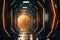 Futuristic Science fiction space scene sci-fi render spaceship background