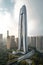 Futuristic skyscrapers with innovative architectural designs