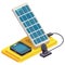 Futuristic solar power station vector