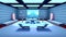 Futuristic Spaceship Interior, Made with Generative AI