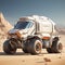 Futuristic Style Vehicle In Realistic Landscape - 3d Cgi Art