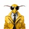 Futuristic Surrealism: Yellow Jacket In Georgia O\\\'keeffe Style