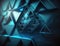 Futuristic triangles background Abstract geometric pattern created with Generative AI technology