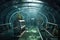 futuristic underwater research laboratory