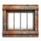 Futuristic Victorian 3d Model Of Old Rusty Window With Wood Frame