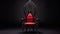 Futuristic Victorian Red Throne With Intricate Minimalism