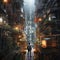 Futuristic Wanderers: Urban Explorers in a Dynamic Metropolis. Generative Ai