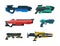 Futuristic Weapons, Blaster and Gun with Laser Vector Set