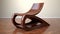 Futuristic Wood Rocking Chair With Unique Leg Design