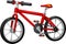Fuuny Red Bike Cartoon