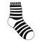 Fuzzy sock icon, simple style