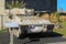 An FV101 Scorpion armored reconnaissance vehicle