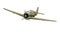 Fw 190 fighter plane 1944. Vintage airplane. Vector clipart