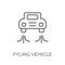 fyling Vehicle linear icon. Modern outline fyling Vehicle logo c