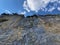 FÃ¼essler cliff or FÃ¼essler-Felsen Fueessler-Felsen or Fuessler-Felsen on the Ebenalp alpine hill and in the Appenzellerland