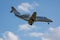 G-ILBG on final approach into east midlands airport in England - stock photo