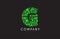 g letter bubble green logo icon design