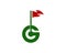 G Letter Golf Logo Icon Design