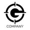 G letter target logo. Vector illustration.