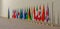 G20 summit, Concept of the G20 summit or meeting, list of countries G20  Group of Twenty members, with Ukraine, 3d illustration