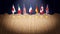 G7 summit or meeting concept. Row from flags of members of G7 group of seven and list of countries, 3d illustration