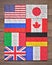 G8 Member Puzzle Flags